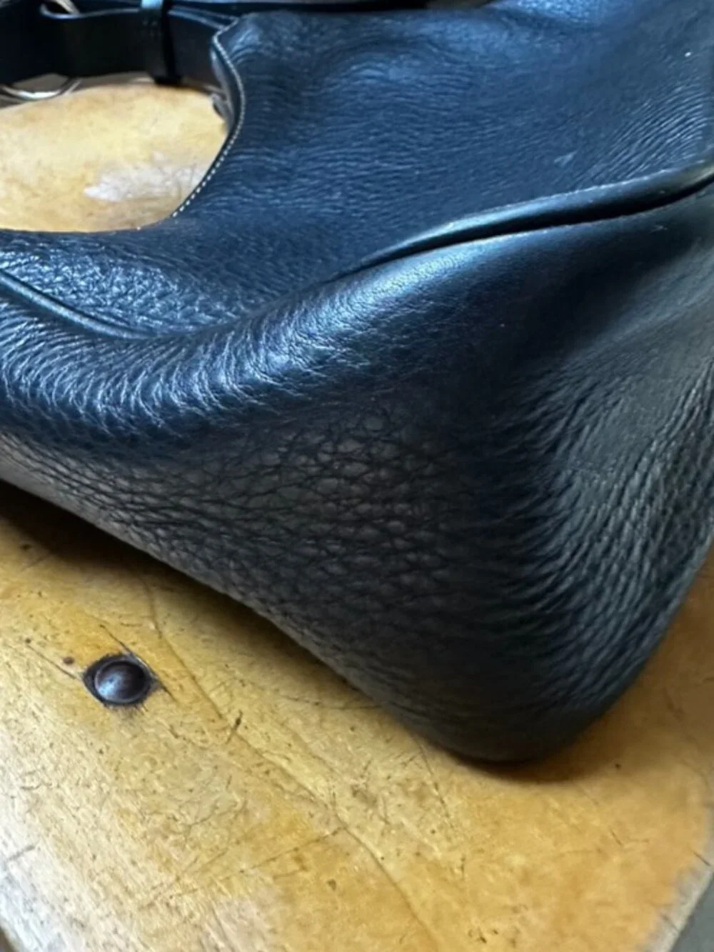 Dooney & Bourke Black Pebbled Leather Handbag, Very Good Condition
